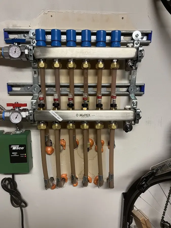 Plumber performing Gas Leak Detection at a residential property in Delran